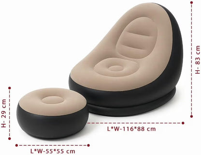 Inflatable Lounge Chair with Air Pump