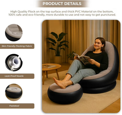 Inflatable Lounge Chair with Air Pump