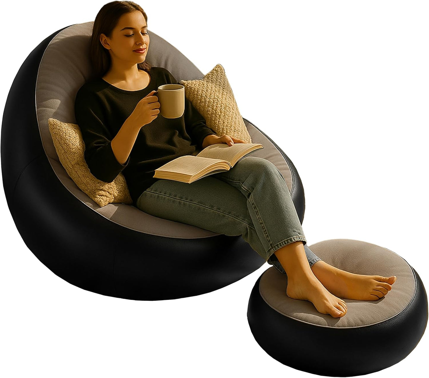 Inflatable Lounge Chair with Air Pump
