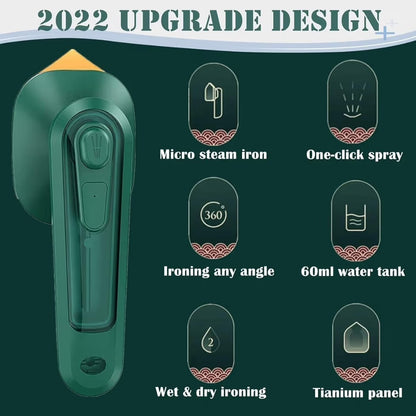 Portable Mini Steam Iron for Clothes,