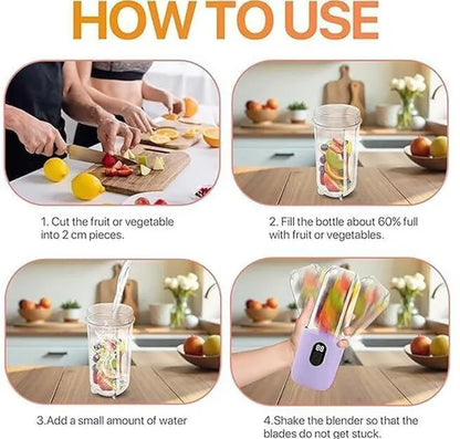 Portable USB Rechargeable Juicer Blender Bottle